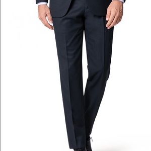 Hockerty Navy Blue Suit Trousers